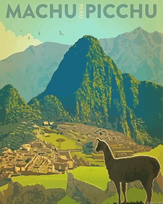 Machu Picchu Peru Poster Painting By Numberss.png