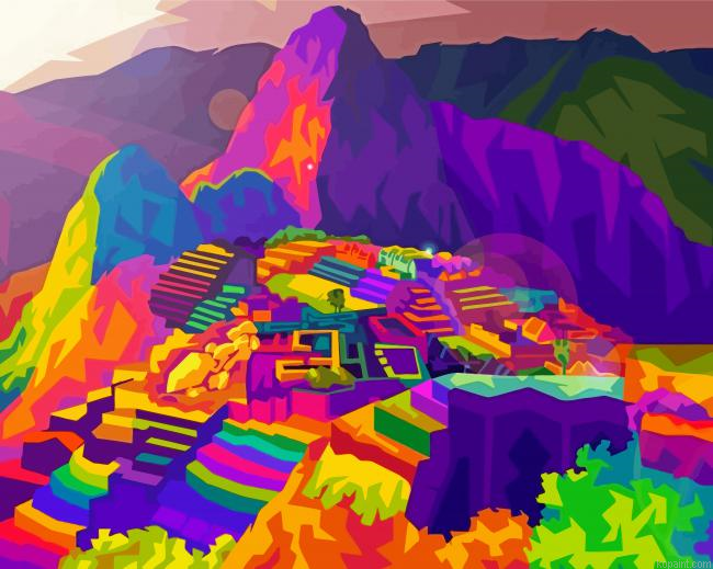 Machu Picchu Pop Art Painting By Numberss.png