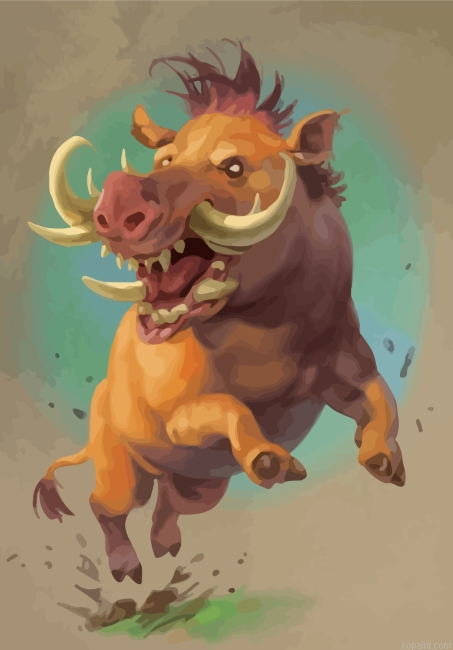 Mad Boar Painting By Numberss.png
