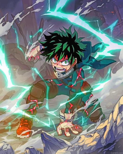 Mad Deku My Hero Academia Painting By Numberss.png