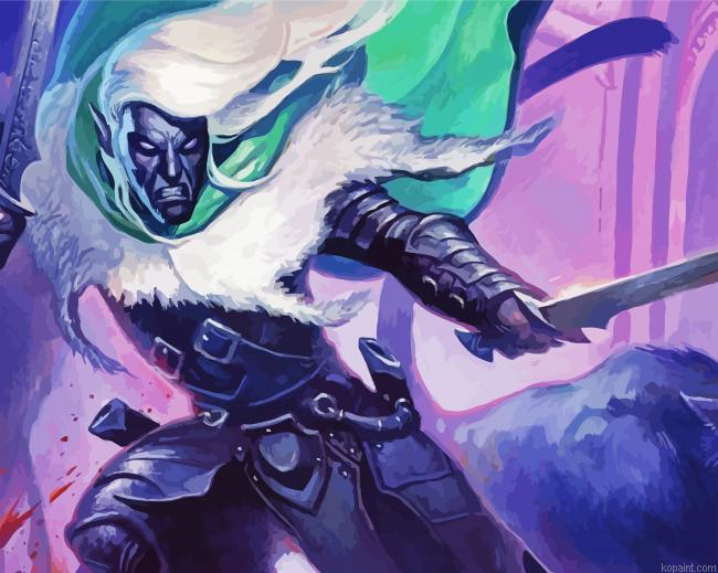 Mad Drizzt Painting By Numberss.png