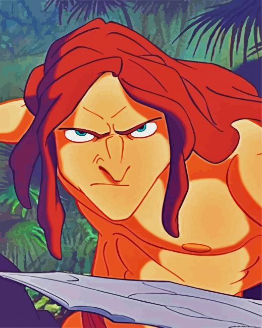 Mad Tarzan Painting By Numberss.png
