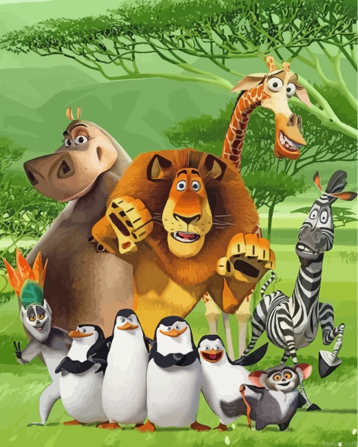 Madagascar Animals Painting By Numberss.png
