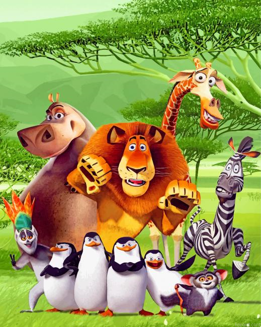 Madagascar Escape 2 Africa Painting By Numberss.png