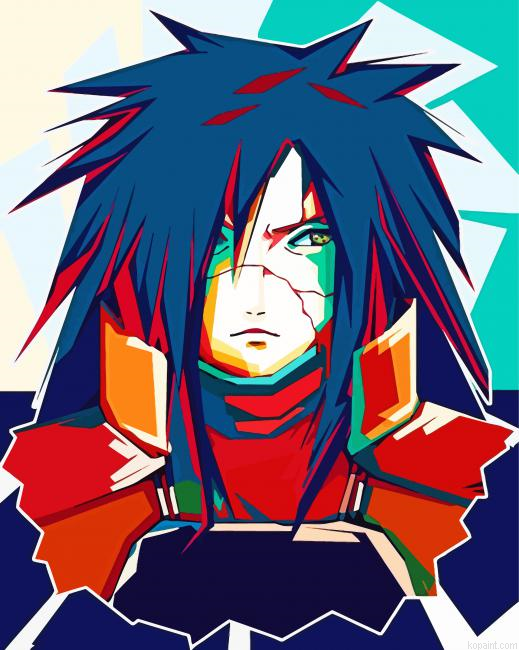Madara Uchiha Pop Art Painting By Numberss.png