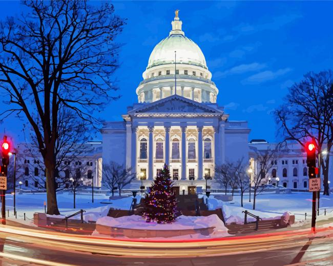 Madison Wisconsin State Capitol Building Painting By Numberss.png