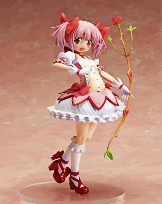 Madoka Kaname The Puella Magi Painting By Numberss.png