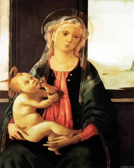 Madonna Of The Sea By Sandro Botticelli Painting By Numberss.png