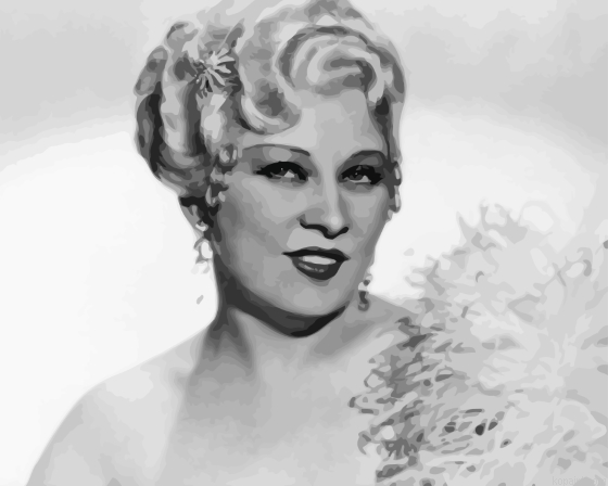 Mae West American Actress Painting By Numberss.png
