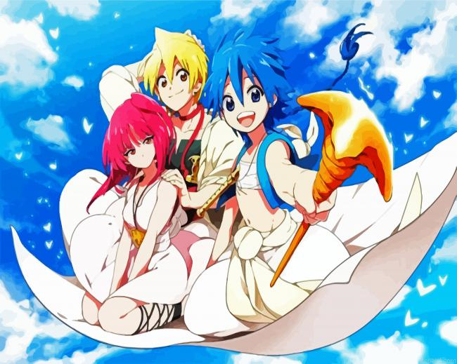 Magi Anime Character Painting By Numberss.png