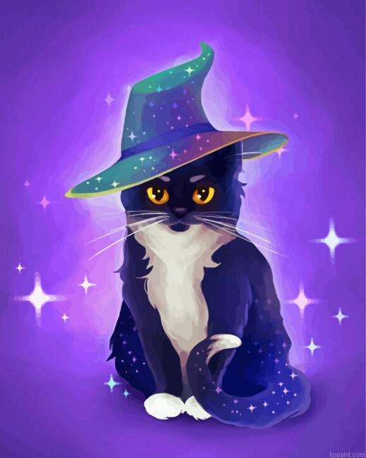 Magical Cat Art Paint By Numbers