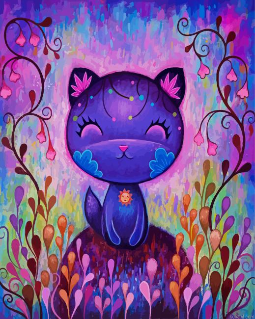 Magical Cat Paint By Numbers