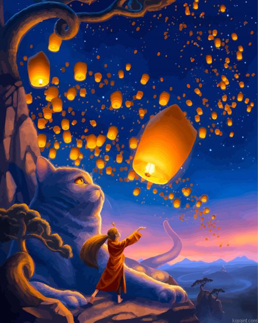 Magical Lanterns Painting By Numberss.png