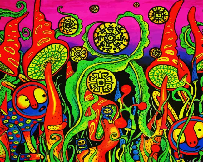 Magical Psychedelic Mushrooms Painting By Numberss.png