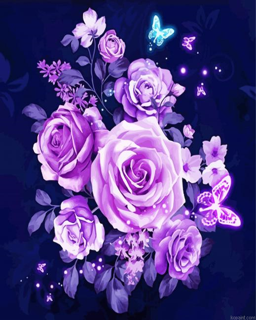 Magical Violet Roses Paint By Numbers.png