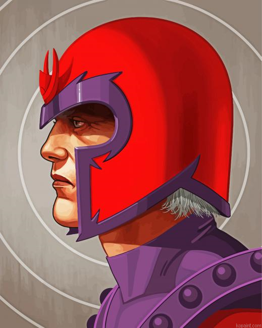 Magneto X Men Comic Painting By Numberss.png