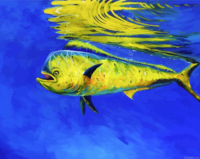 Mahi Mahi Fish Underwater Painting By Numberss.png