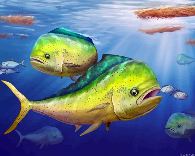 Mahi Mahi Undersea Painting By Numberss.png