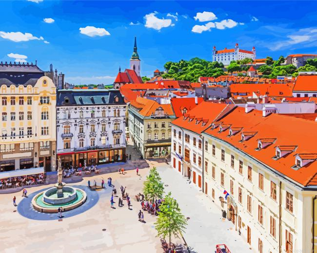Main Square Slovakia Painting By Numberss.png