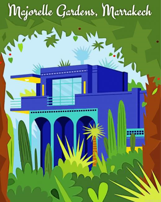Majorel Garden Morocco Painting By Numberss.png
