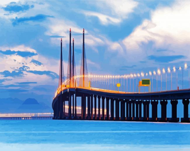 Malaysia Penang Bridge Painting By Numberss.png