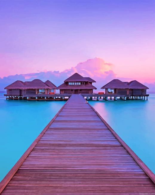 Maldives Ocean New Painting By Numberss.png