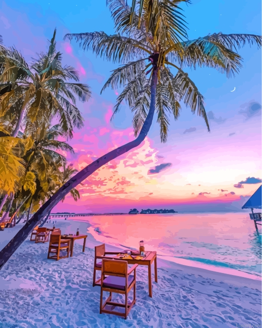 Maldives Sunset Painting By Numberss.png