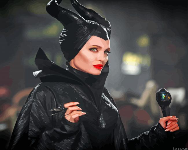 Maleficent Angelina Jolie Painting By Numberss.png