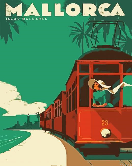 Mallorca Island Poster Paint By Numbers