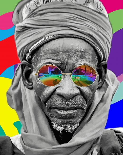 Man African Pop Art Paint By Numbers