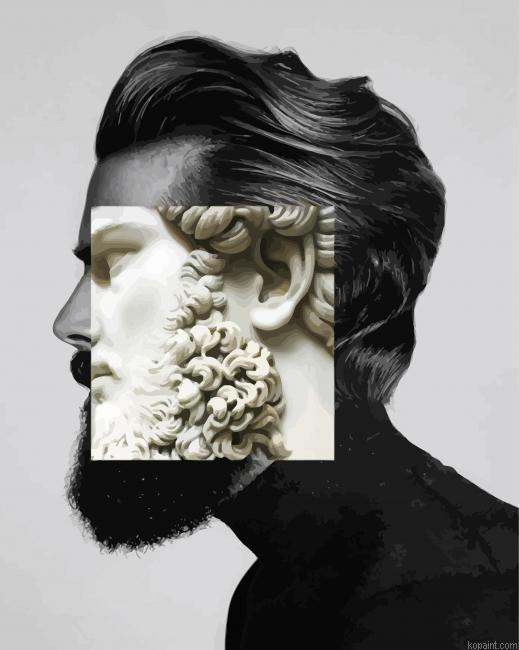 Man And Greek Sculpture Beard Paint By Numbers.png