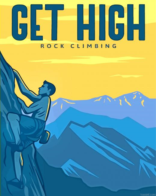 Man Climbing Rocks Painting By Numberss.png