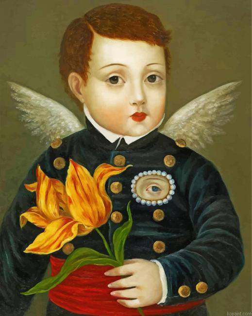 Man Holding Flower Painting By Numberss.png