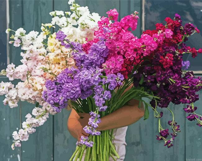 Man Holding Stocks Flowers Painting By Numberss.png