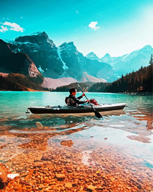 Man On Canoe Paint By Numbers.png