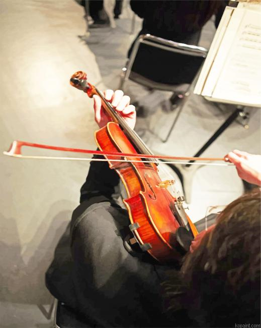 Man Playing Violin New Painting By Numberss.png