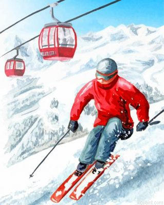 Man Skiing Painting By Numberss.png