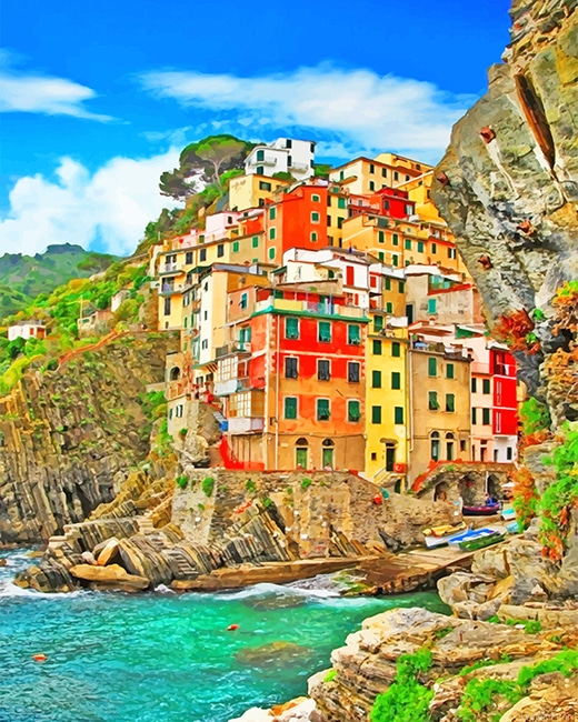 Manarola Italy New Painting By Numberss.png