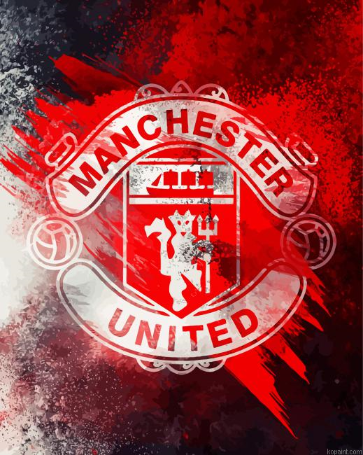 Manchester United Club Logo Painting By Numberss.png