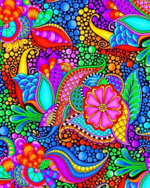 Mandala Abstract Flowers Painting By Numberss.png