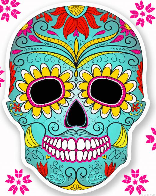 Mandala Skull New Painting By Numberss.png