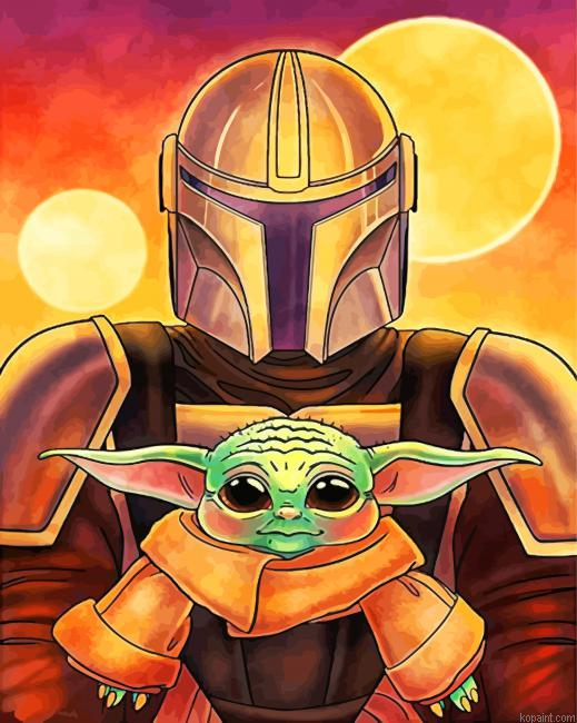 Mandalorian And Yoda Painting By Numberss.png