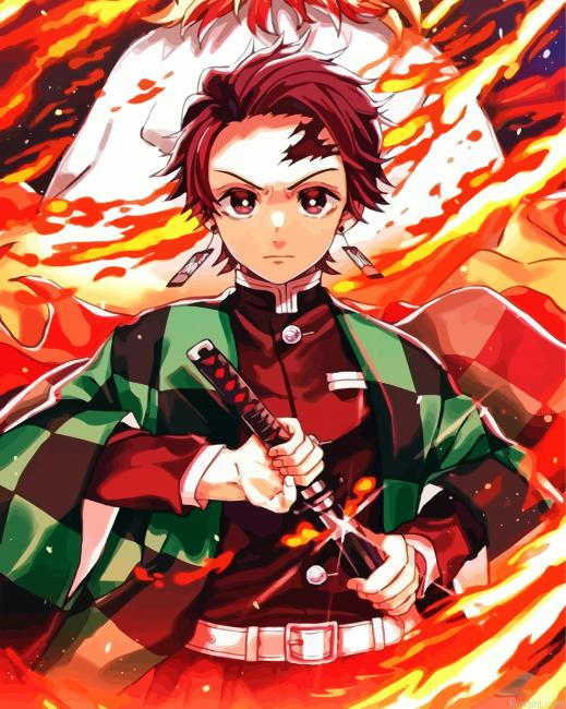 Manga Anime Demon Slayer Painting By Numberss.png