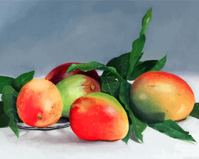 Mango Fruit Paint By Numbers