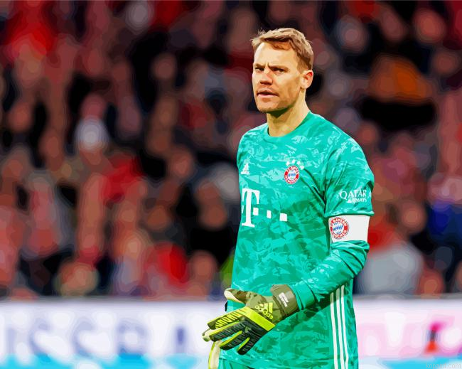 Manuel Neuer Goal Keeper Painting By Numberss.png