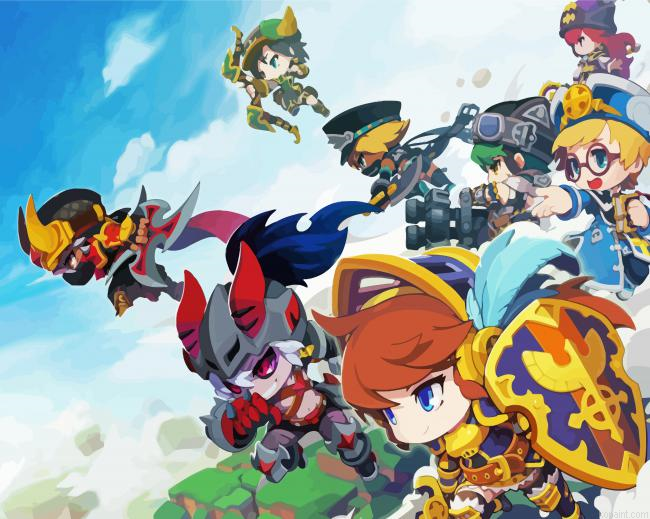 Maplestory Game Characters Painting By Numberss.png