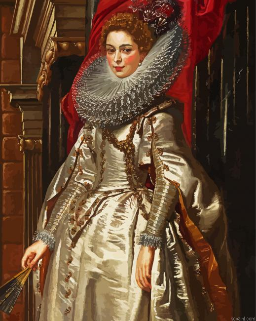 Marchesa Brigida Spinola Doria Rubens Painting By Numberss.png
