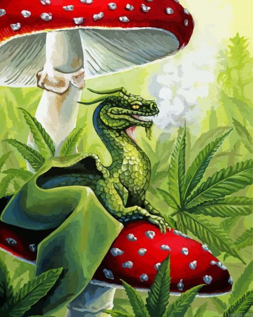 Marijuana Dragon Painting By Numberss.png