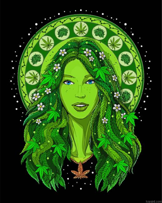 Marijuana Lady Painting By Numberss.png
