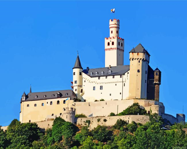 Marksburg Castle Painting By Numberss.png